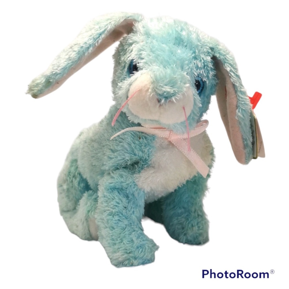💚 FREE with any purchase ⭐️ TY “Spring” Beanie Babies Bunny NWT